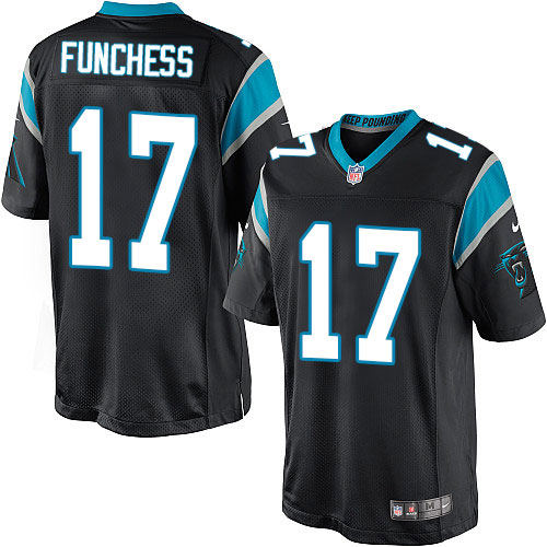 Men's Limited Devin Funchess Nike Jersey Black Home - #17 NFL Carolina Panthers
